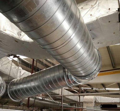 螺旋風(fēng)管是一種采用金屬帶料卷制成螺旋形咬縫的薄壁圓形管