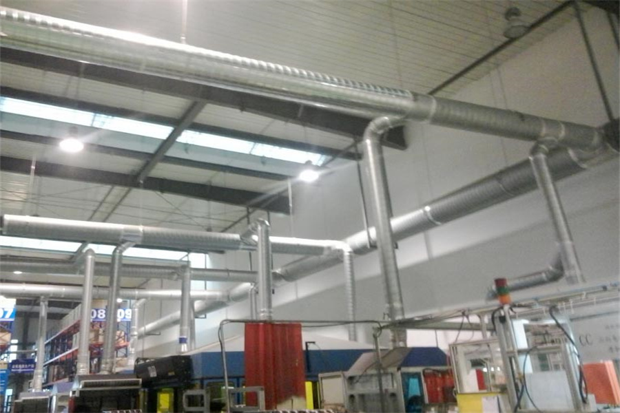 汽車配件車間機(jī)器人焊接煙塵處理